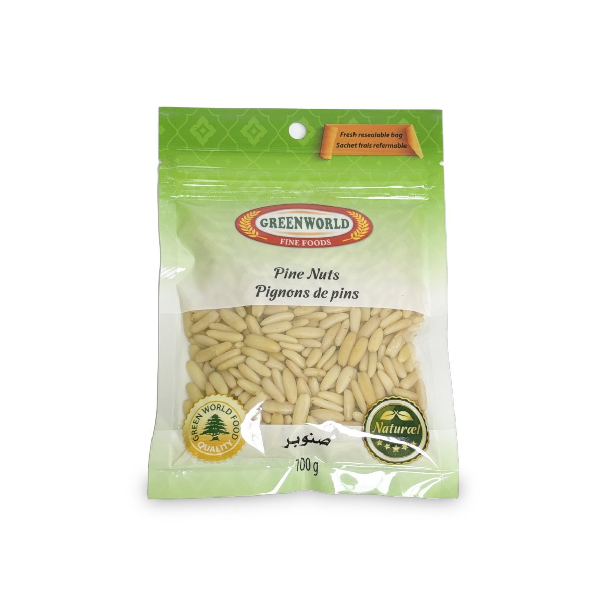Green World Pine Nuts Balady 150g